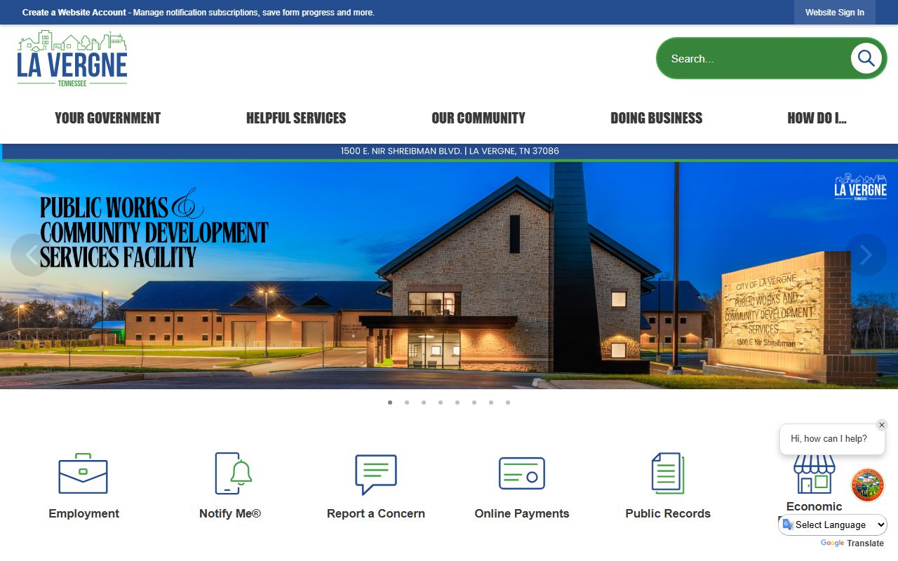 La Vergne municipal court traffic court records resource