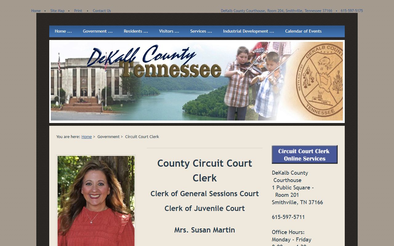 DeKalb County traffic court records at the Circuit Court Clerk
