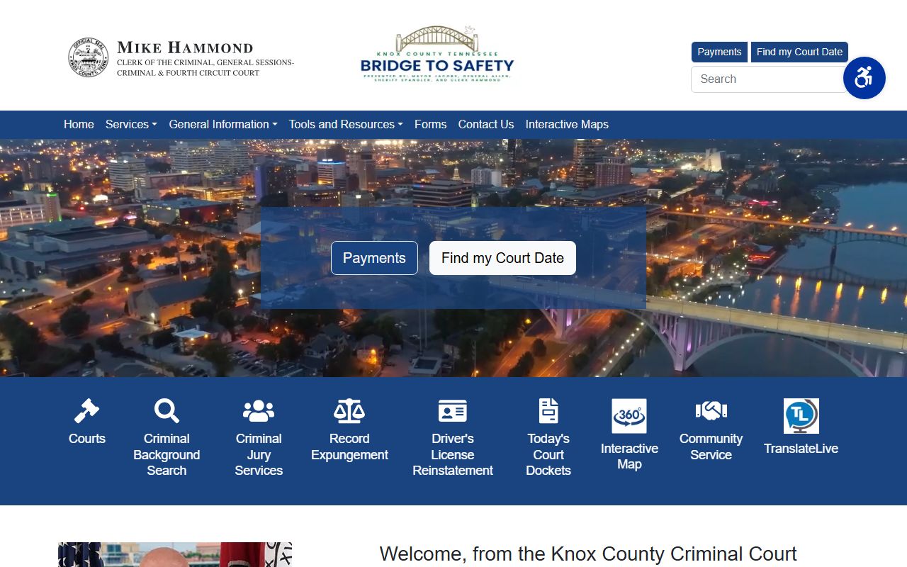 Knox County Traffic Court Records online records portal
