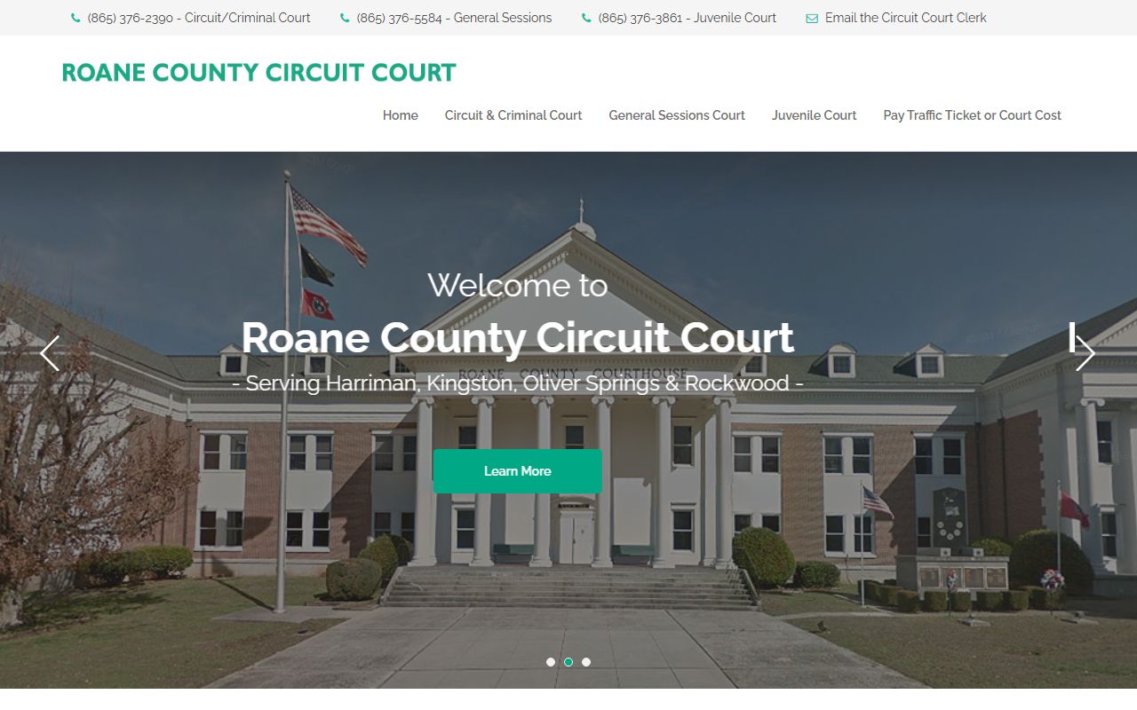 Roane County Traffic Court Records county image