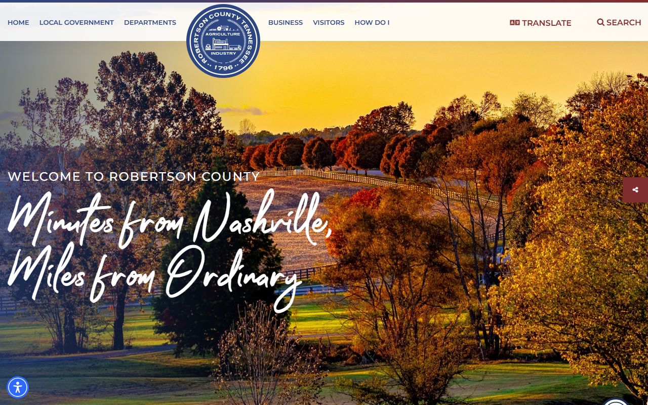 Robertson County Traffic Court Records county image