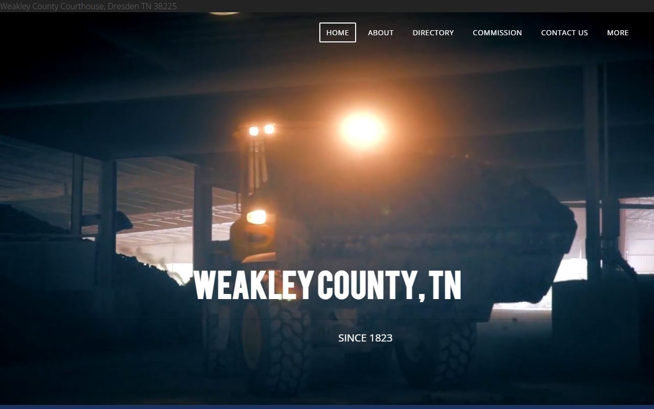 Weakley County Traffic Court Records county image